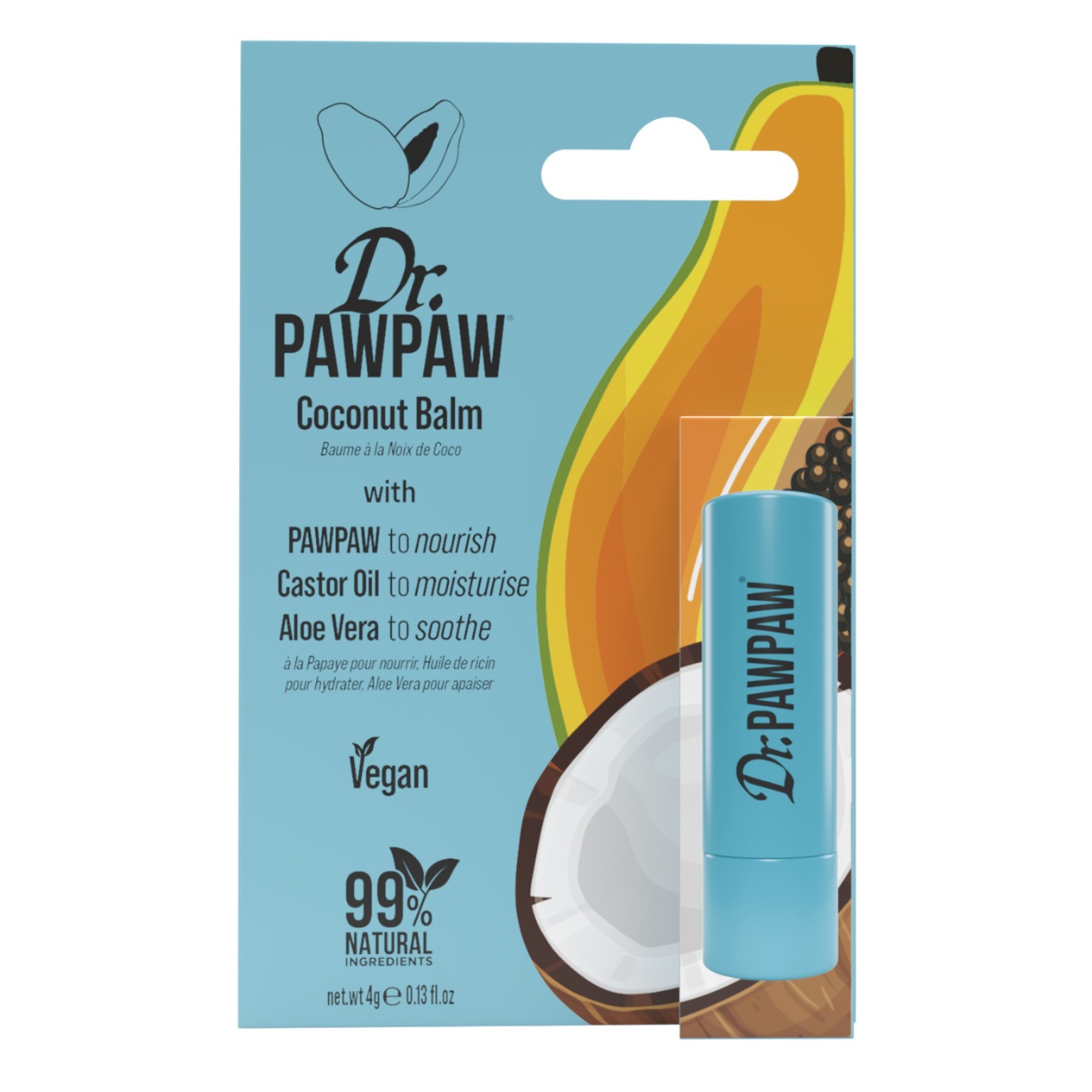 Dr PawPaw Twist Up Lip Balm Coconut 4g
