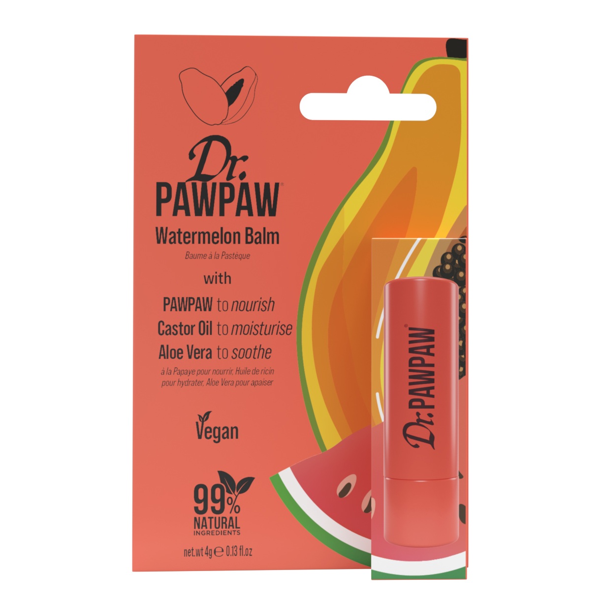 Dr PawPaw Twist Up Lip Balm Watermelon 4g