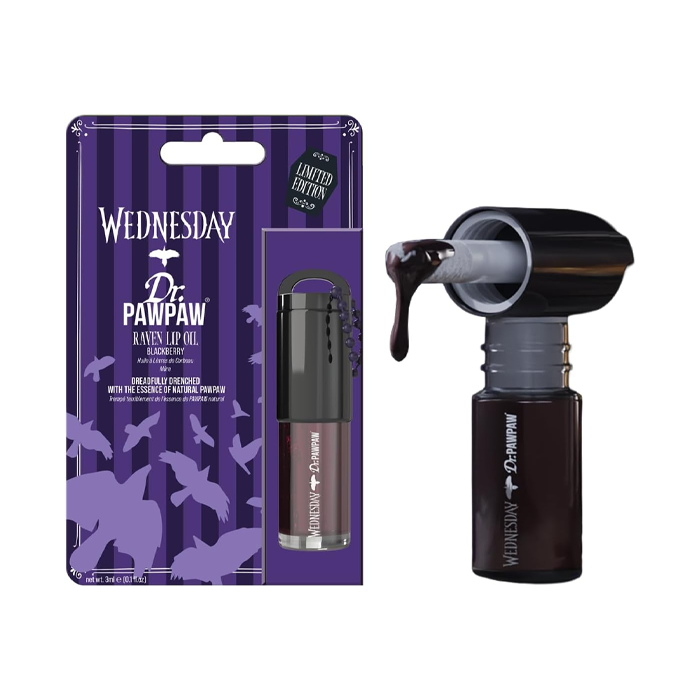 Dr. PawPaw Wednesday Raven, Sheer Blackberry Tint Lip Oil with Papaya and Aloe, 3ml