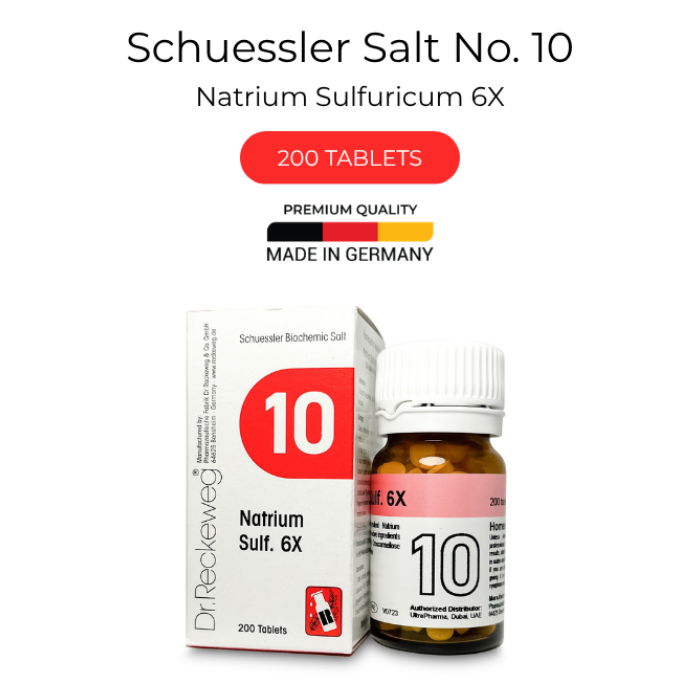 Dr Reckeweg 10 Natrium Sulfuricum 6X Tab 200s