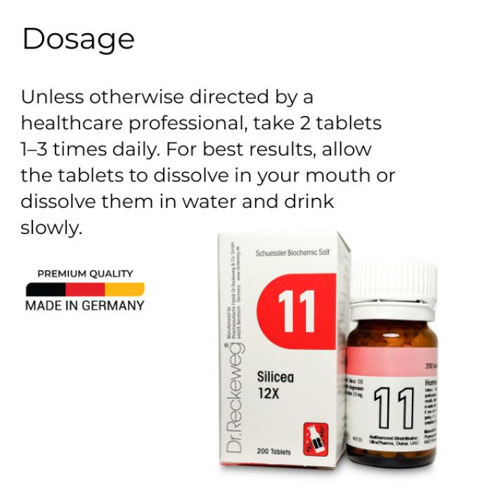 Dr Reckeweg 11 Silicea 12X Tab 200s