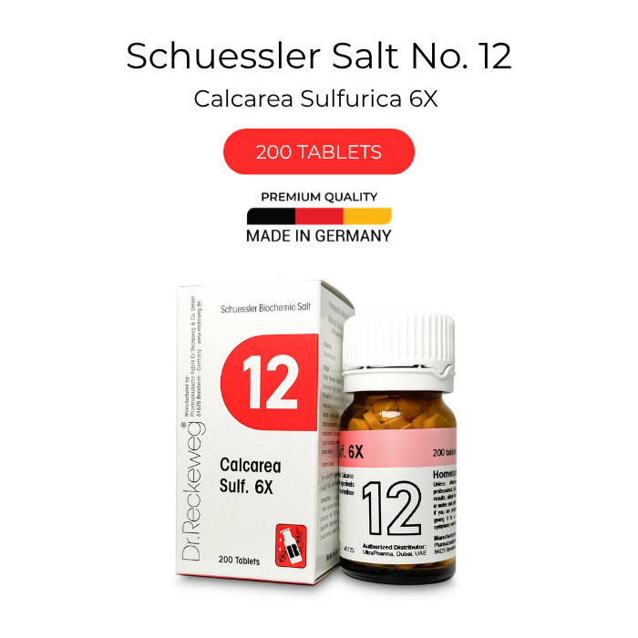 Dr Reckeweg 12 Calcarea Sulfurica 6X Tab 200s