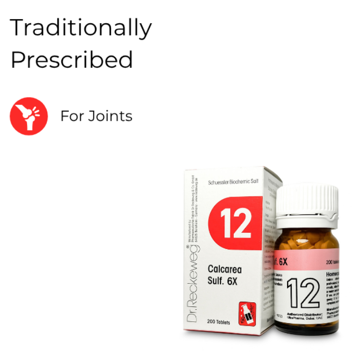 Dr Reckeweg 12 Calcarea Sulfurica 6X Tab 200s
