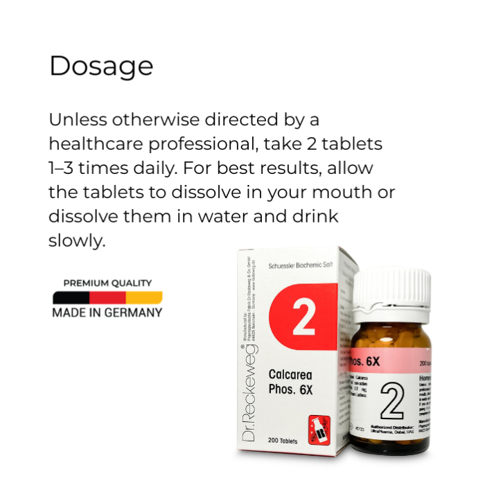 Dr Reckeweg 2 Calcarea Phosphoricum 6X Tab 200s