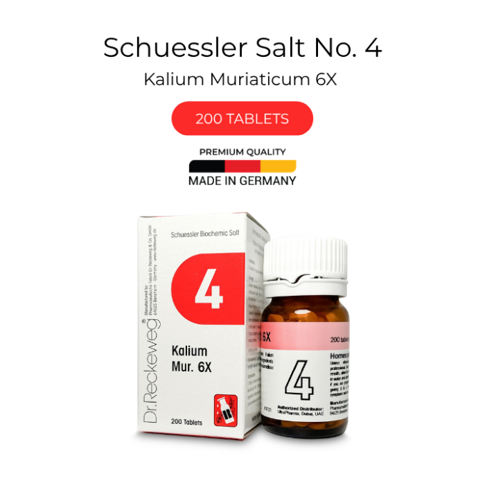 Dr Reckeweg 4 Kalium Muriaticum 6X Tab 200s