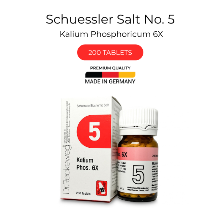 Dr Reckeweg 5 Kalium Phosphoricum 6X Tab 200s