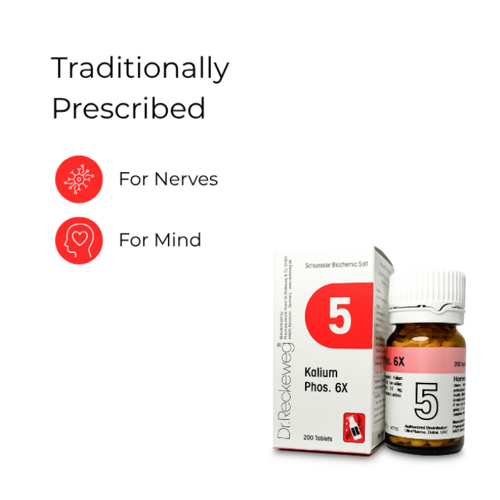 Dr Reckeweg 5 Kalium Phosphoricum 6X Tab 200s