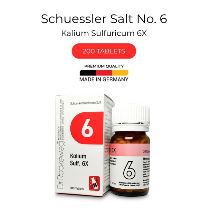Dr Reckeweg 6 Kalium Sulfuricum 6X Tab 200s