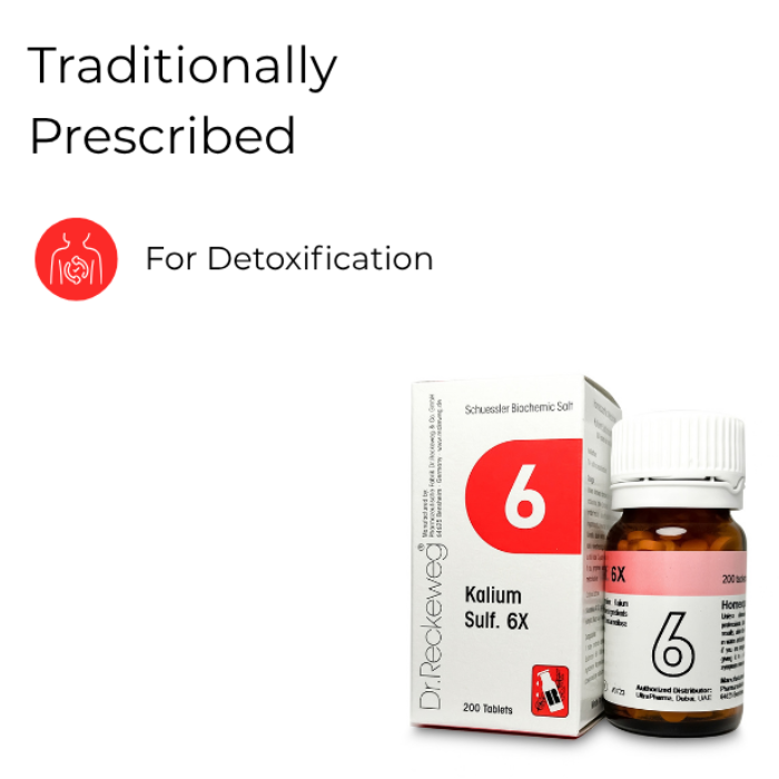Dr Reckeweg 6 Kalium Sulfuricum 6X Tab 200s