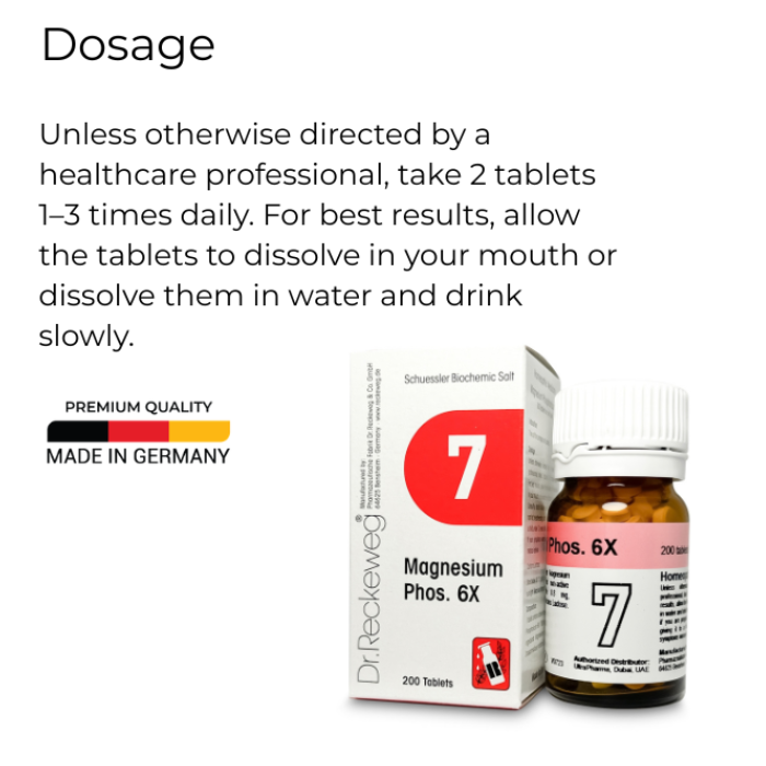 Dr Reckeweg 7 Magnesium Phosphoricum 6X Tab 200s