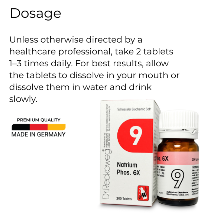 Dr Reckeweg 9 Natrium Phosphoricum 6X Tab 200s