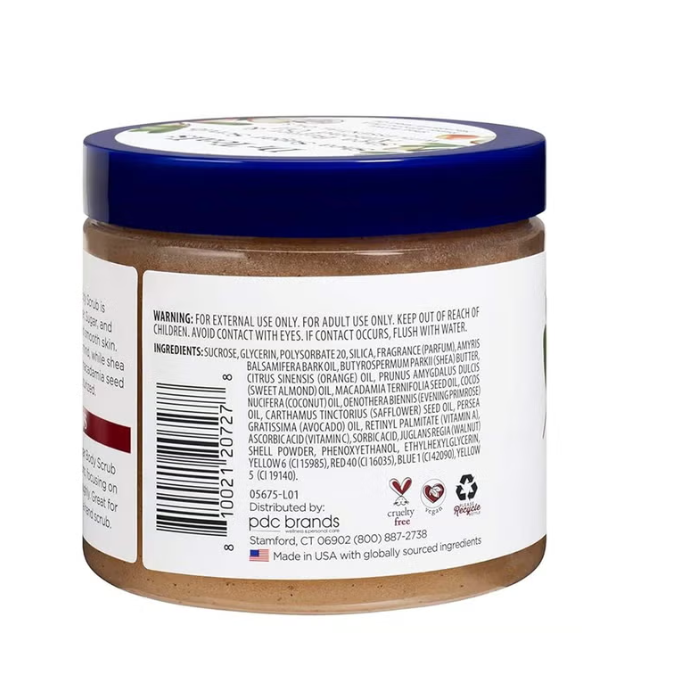 Dr Teal’s Shea Butter & Almond Oil Sugar Body Scrub, Exfoliating & Nourishing Polish, 538g