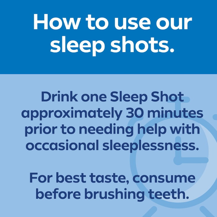 Dream Water Sleep Aid Shot Snoozeberry 74ml, Fast-Acting Supplement with GABA, Melatonin and 5-HTP - Pack of 12