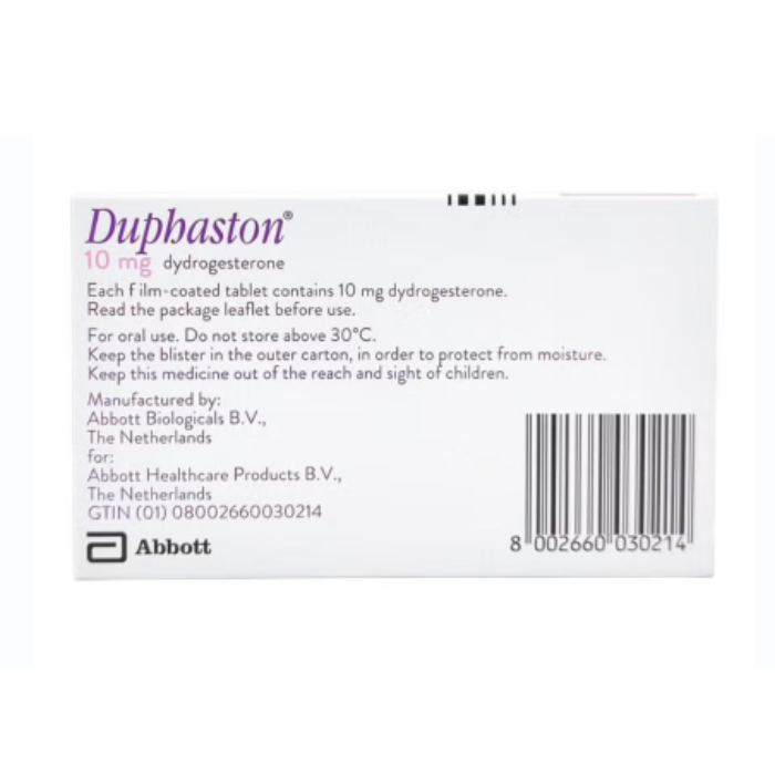Duphaston 10mg 20 Film Coated Tablets