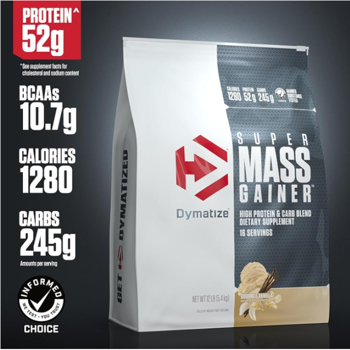 Dymatize Super Mass Gainer 12lb Vanilla