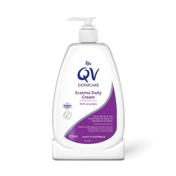Ego QV Dermcare Daily Cream with Ceramides, Clinically Tested Moisturizer for Mild to Moderate Eczema, 350ml