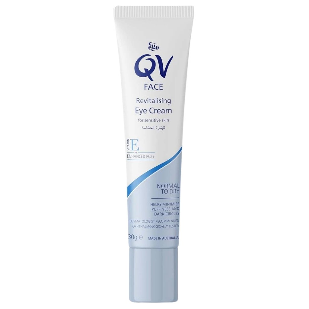 Ego QV Face Revitalising Eye Cream, Reduces Fine Lines, Puffiness, and Dark Circles, Hydrating Care, 30g
