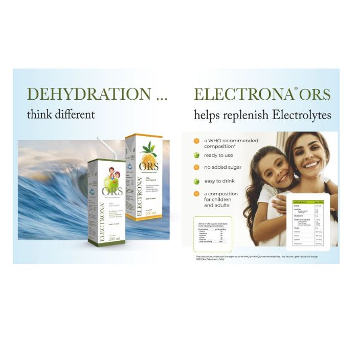 Electrona Ors Apple Flavour Oral Liquid 200 ml