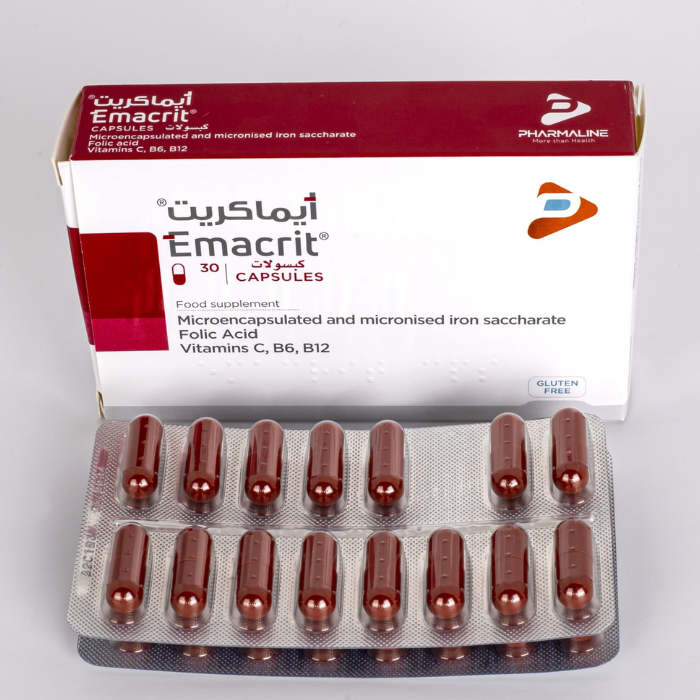 Emacrit Hard Gelatin Capsules 30s