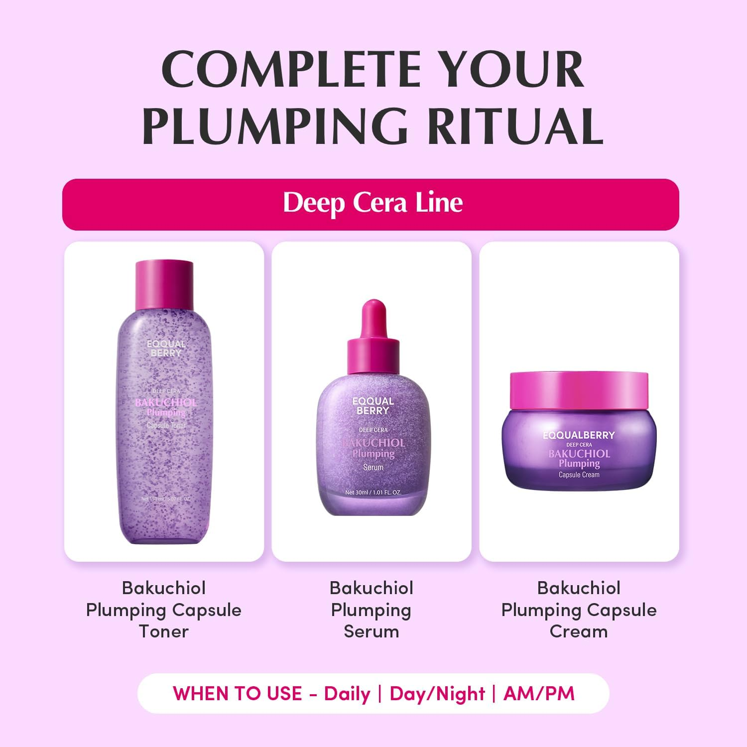 Eqqualberry Bakuchiol Plumping Capsule Toner 150ML