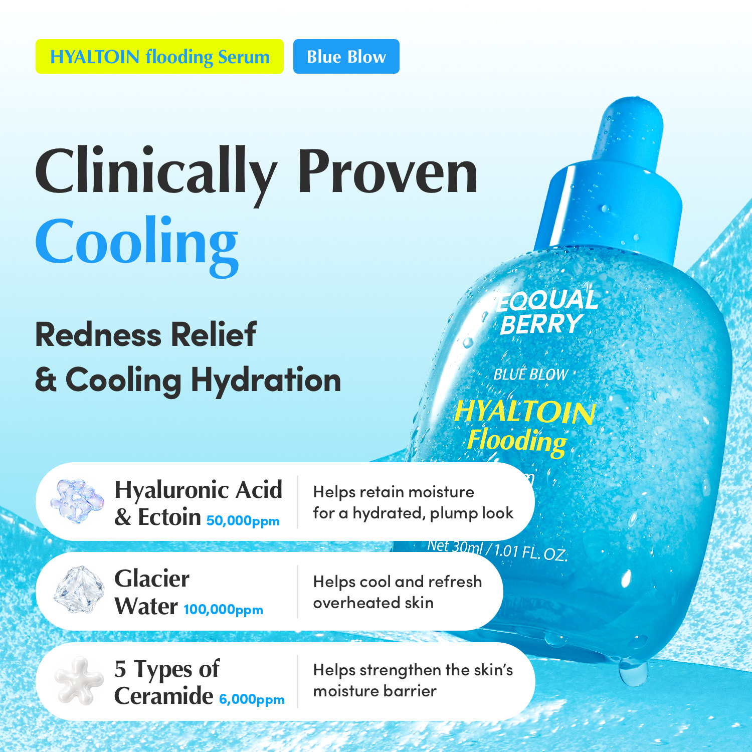 Eqqualberry Hyaltoin Flooding Serum 30ML