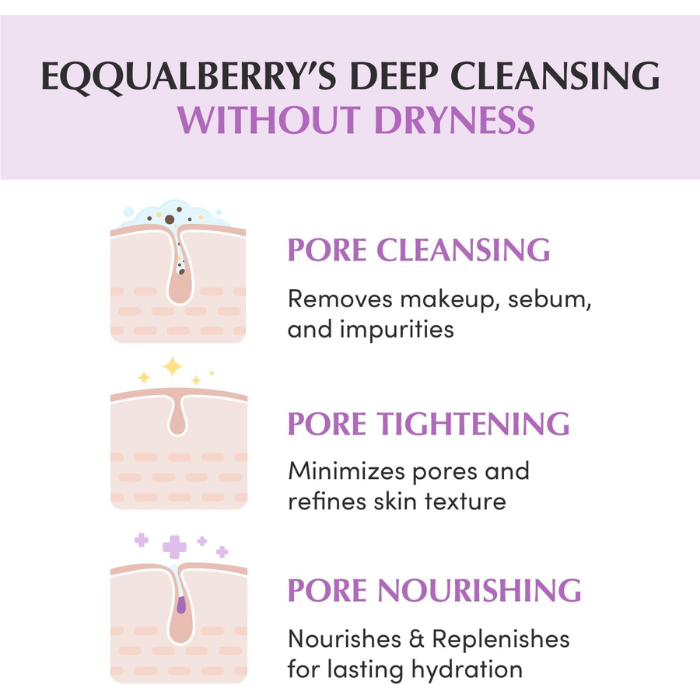 Eqqualberry Purple Rice Pore Smoothing Cleansing Oil 200ML