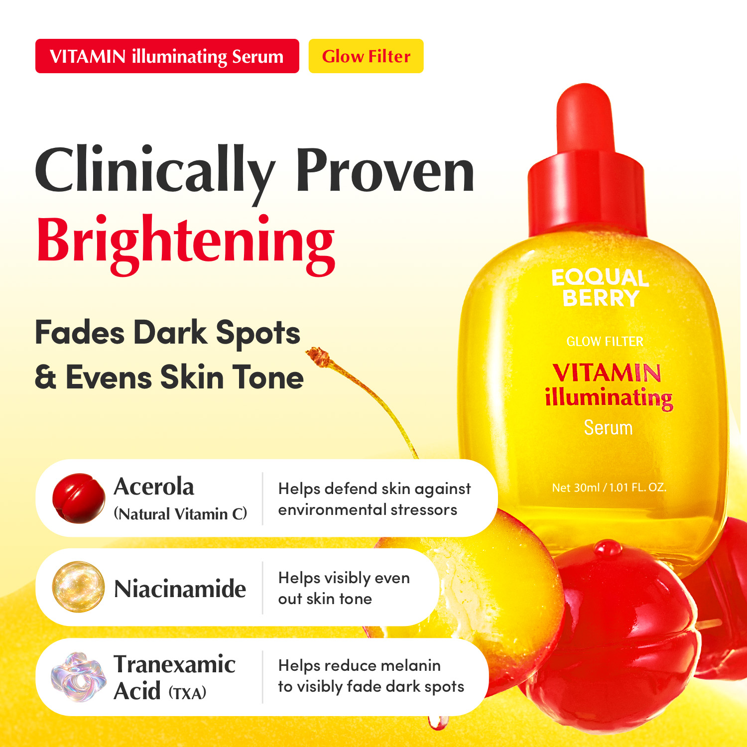 Eqqualberry Vitamin Illuminating Serum 30ml