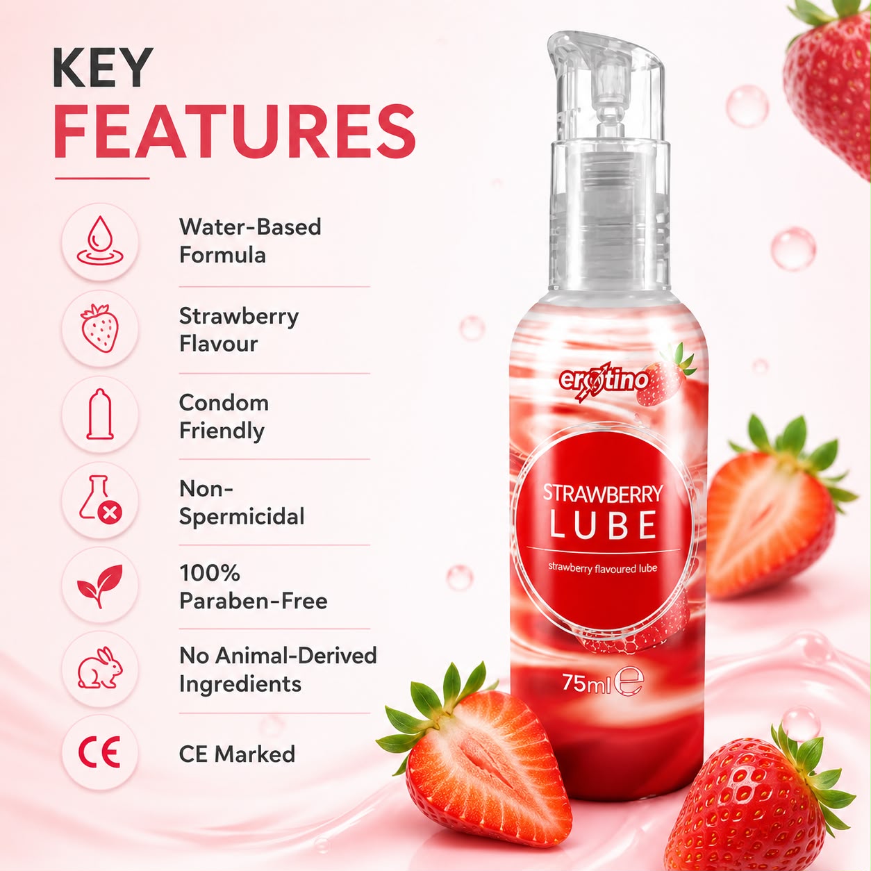 Erotino Strawberry Lube 75 ml