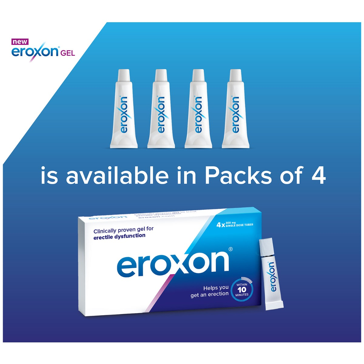 Eroxon 300mg Single Dose Gel 4s