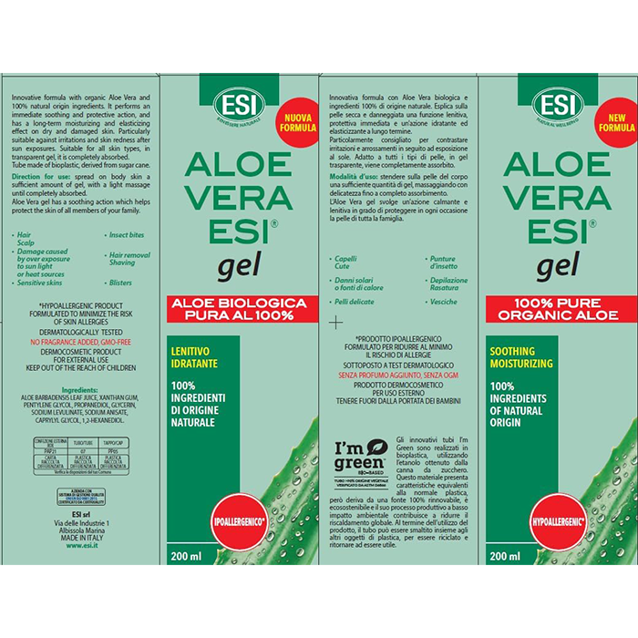 ESI Aloe Vera Pure Gel 200ML