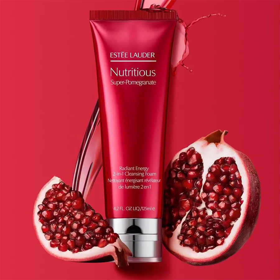 Estee Lauder Nutritious Super-Pomegranate Radiant Energy 2-in-1 Cleansing Foam, 125ml