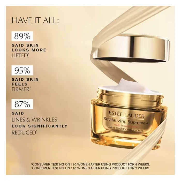 Estee Lauder Revitalizing Supreme+ Youth Power Cream, Anti-Aging Moisturizer, 50ml