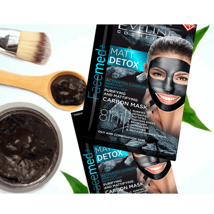 Eveline Matt Detox Purifying And Mattifying Carbon Mask