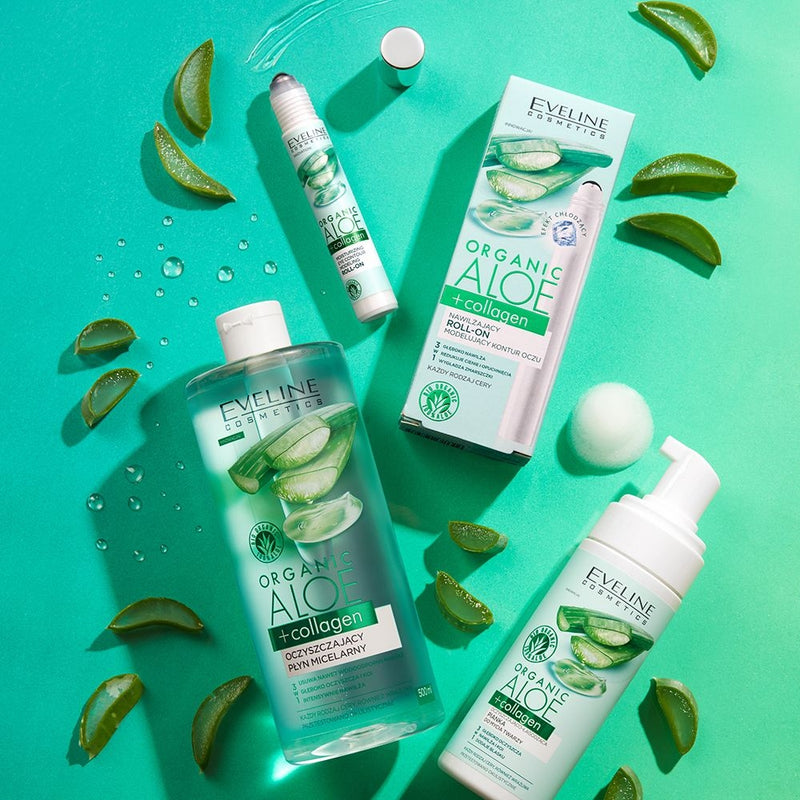 Eveline Organic Aloe+Collagen Moisturizing Roll-On Eye Contour Model 15ml