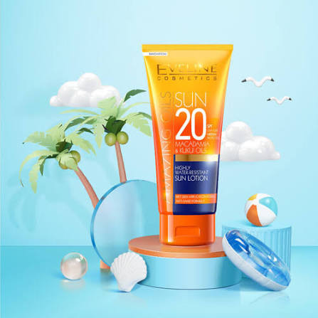 Eveline Amazing Oils Highly Water-Resistant (Spf 20) Sun lotion 200 ml