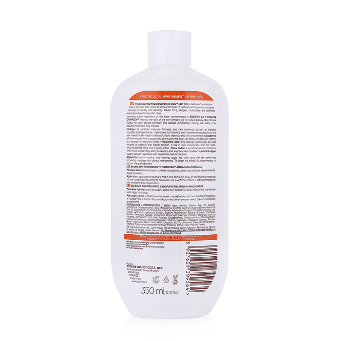 Eveline Argan Oil Macadamia Firm & Moisturizing Body Lotion