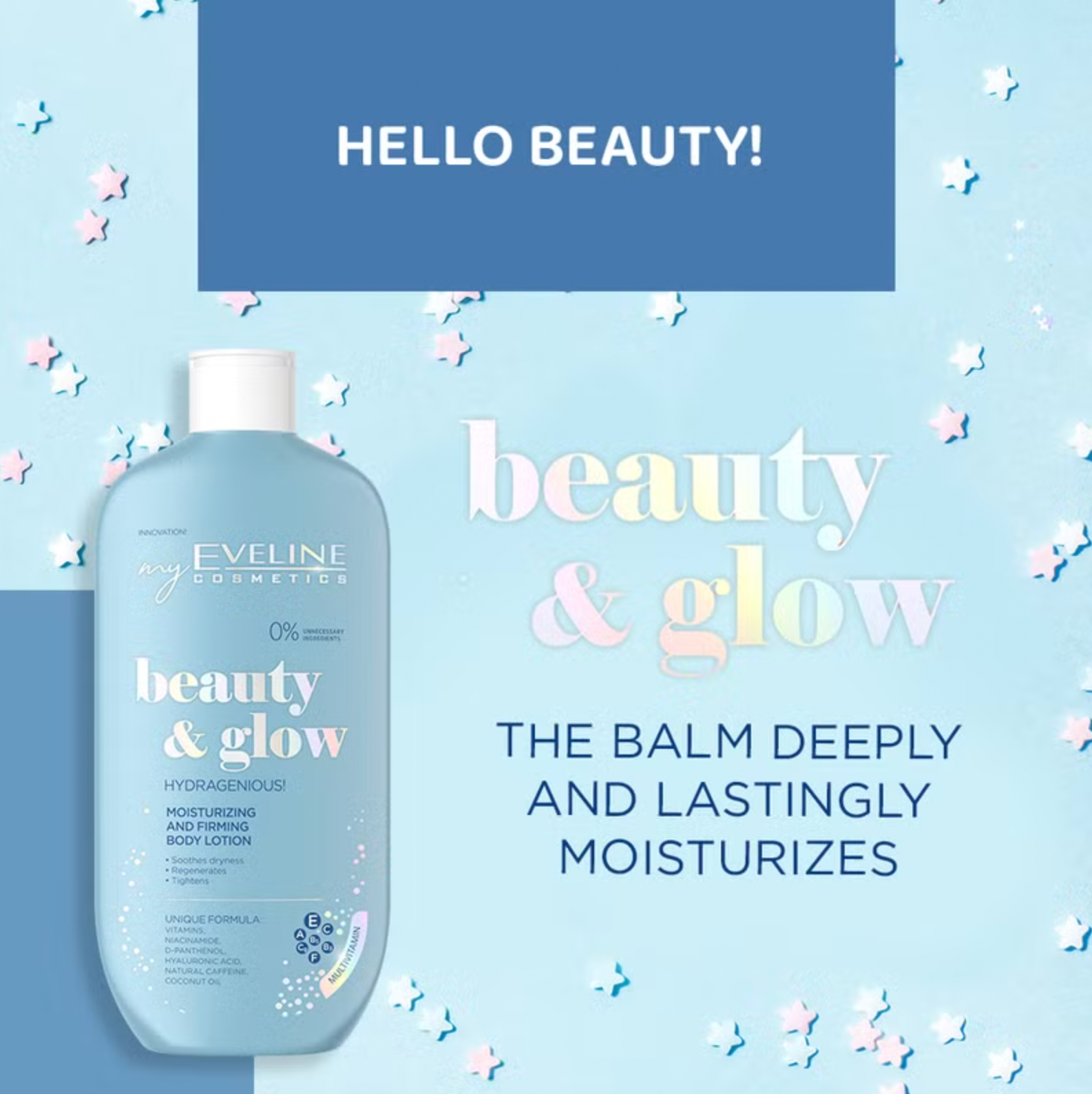 Eveline Beauty & Glow Moisturizing and Firming Body Lotion 350ml