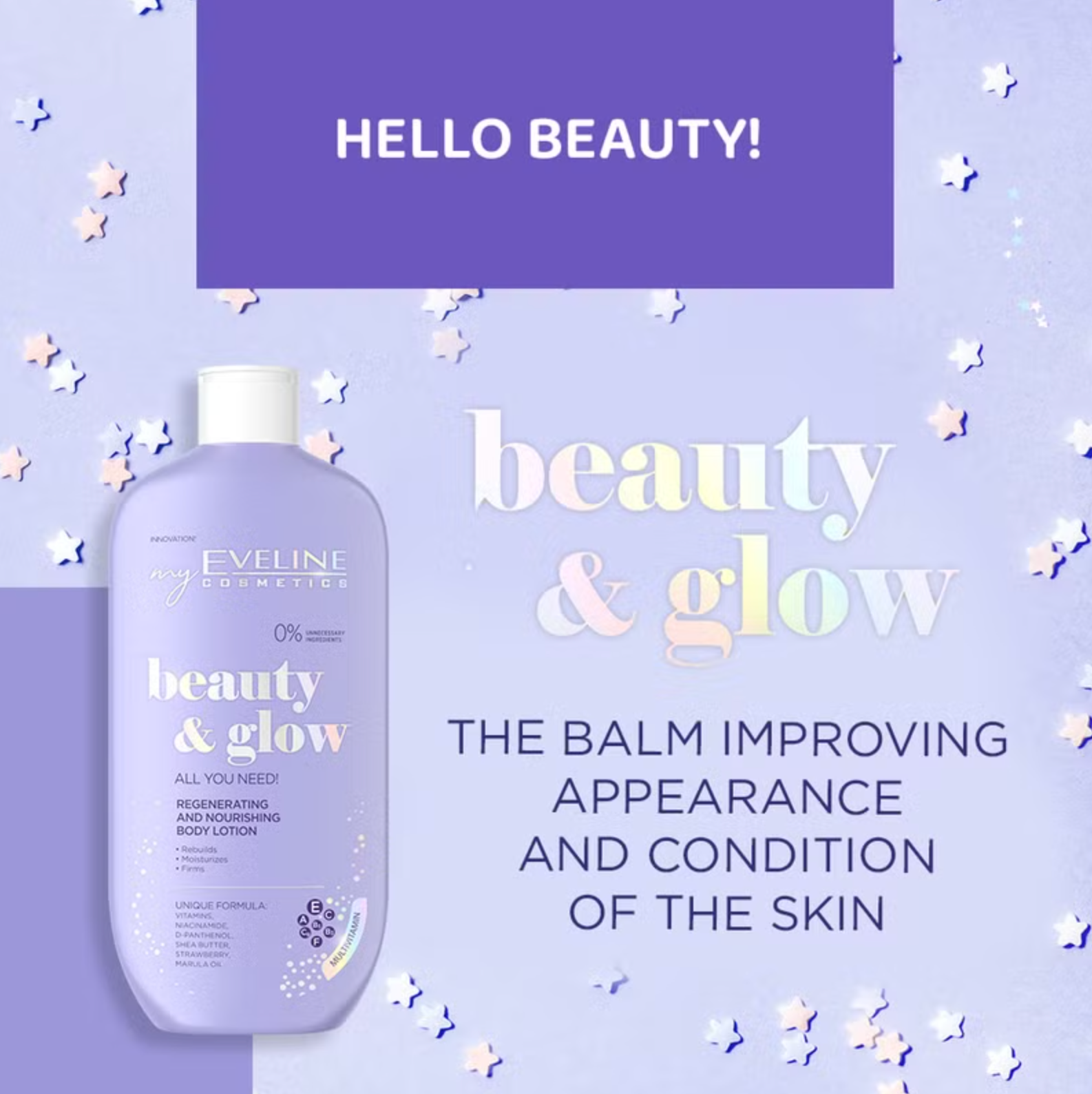 Eveline Beauty & Glow Regenerating and Nourishing Body Lotion 350ml