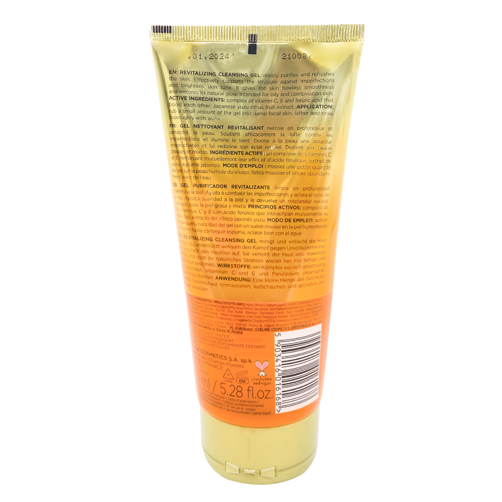 Eveline C Sensation Revitalizing Cleansing Gel 150ml