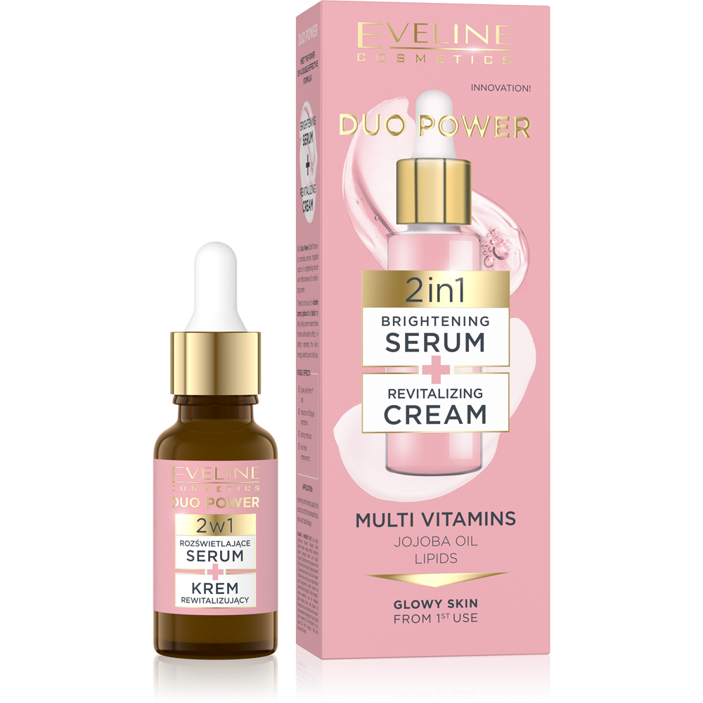 Eveline Duo Power 2 In 1 Brightening Serum, 18ml
