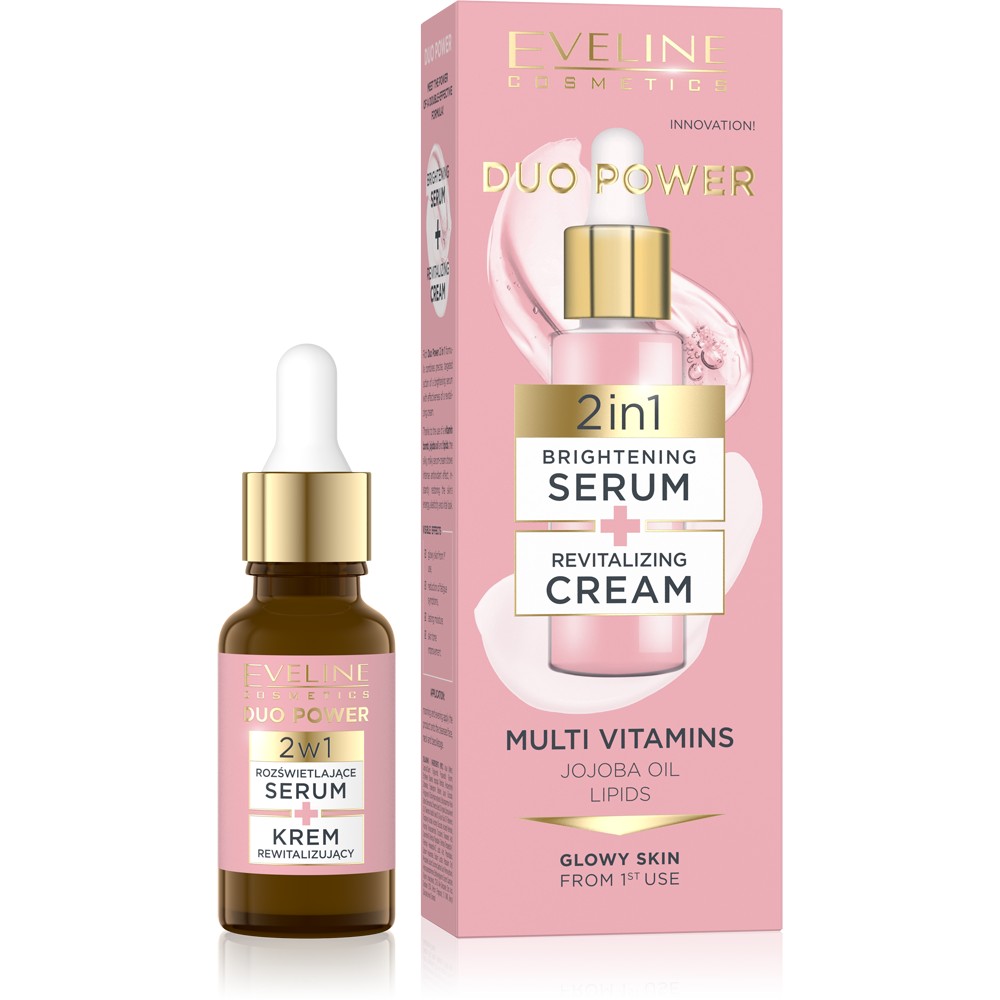 Eveline Duo Power 2 In 1 Brightening Serum, 18ml