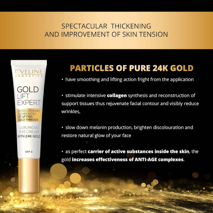 Eveline Gold Lift Expert Eye Cream 15ml