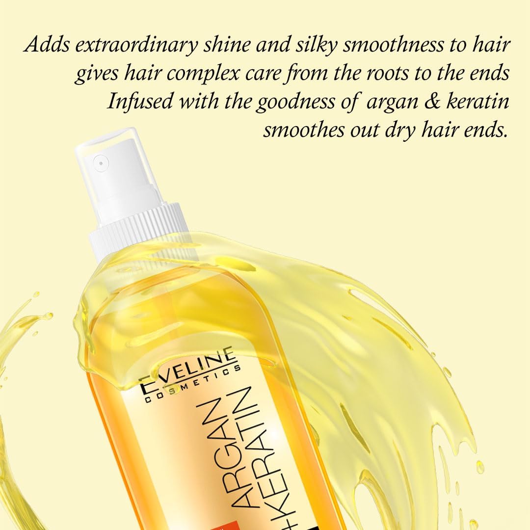 Eveline Hair Oil 8 In 1 Argan + Keratin 150ml