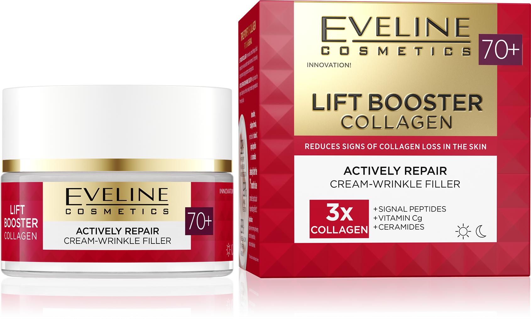 Eveline Lift Booster Collagen 70+ Repair Cream 50ml