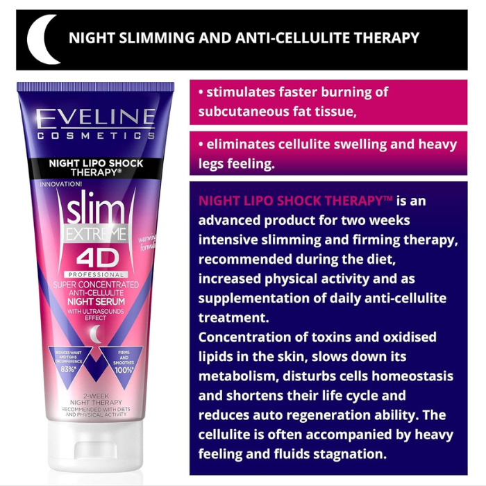 Eveline Slim Extreme 4D Professional Night Lipo Shock Therapy 250ml