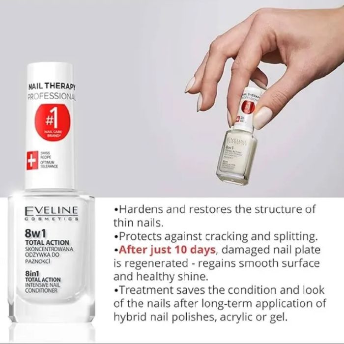 Eveline Spa Nail Total Action 8 In 1 12 ml