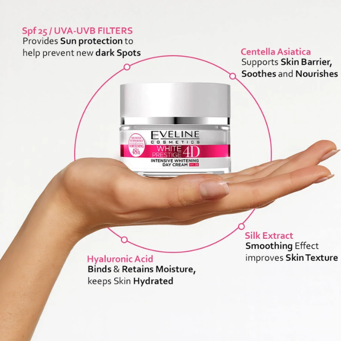 Eveline White Prestige 4D Whitening Day Cream 50ml