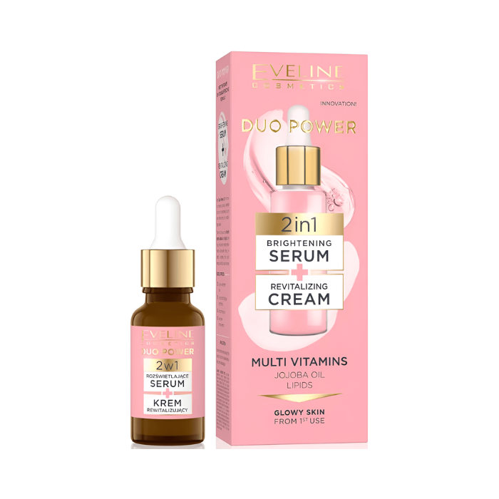 Eveline Duo Power 2 In 1 Brightening Serum, 18ml