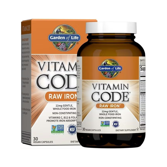 Garden Of Life Vitamin Code Iron 30 Capsules