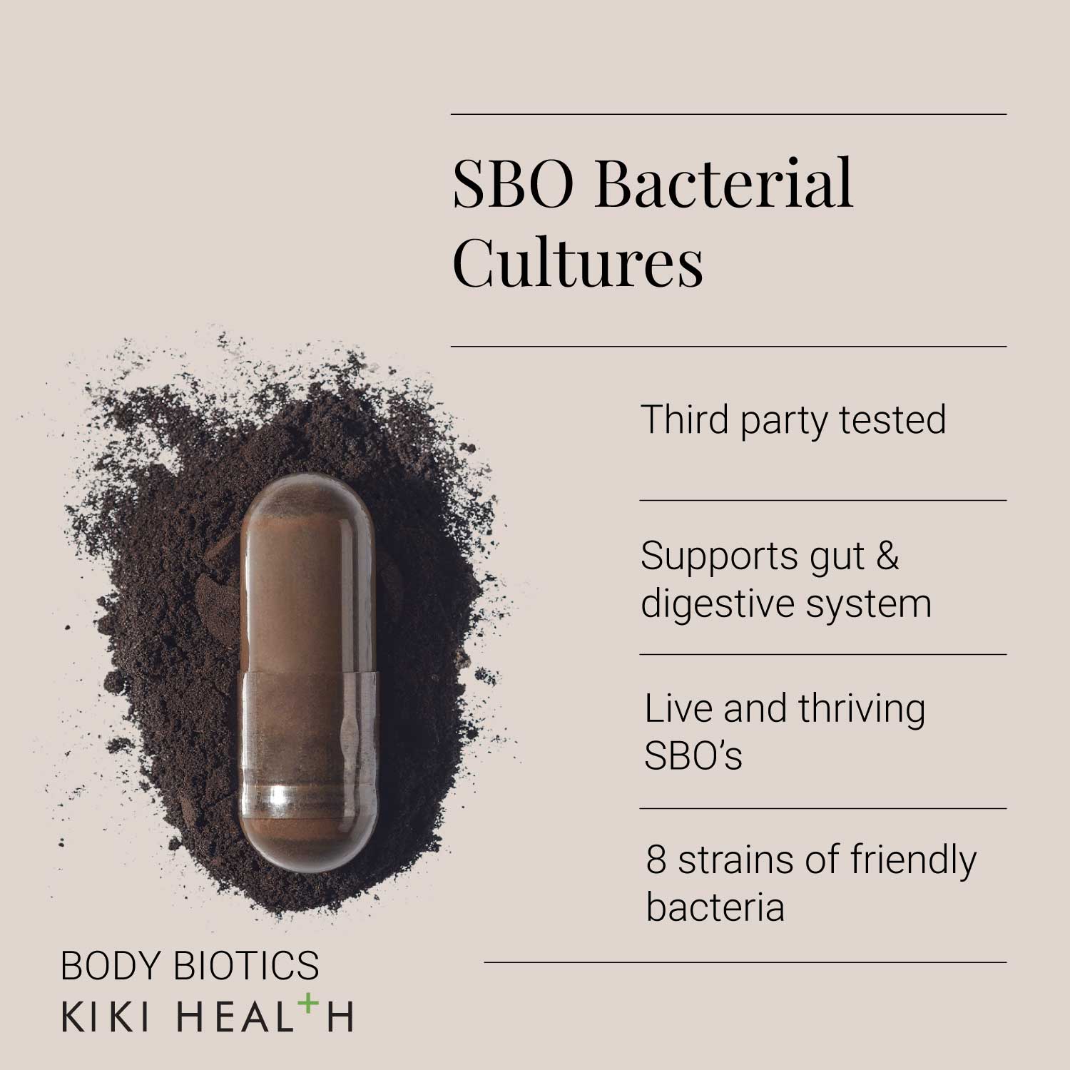 KIKI Health Body Biotics 30 Capsules